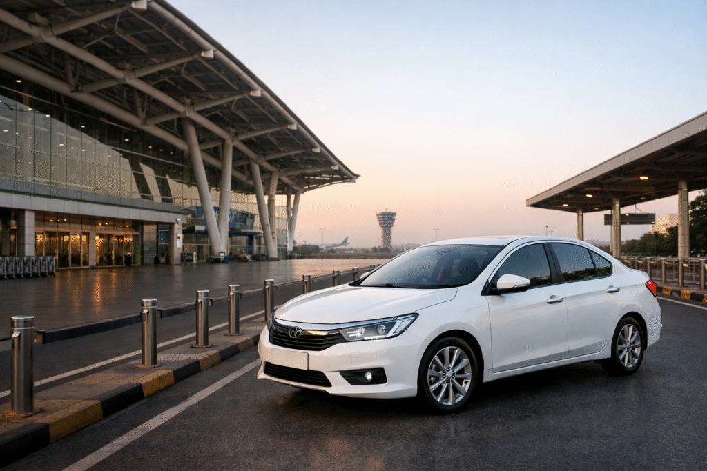 Chennai Airport to Pondicherry cab service with private AC car at airport pickup