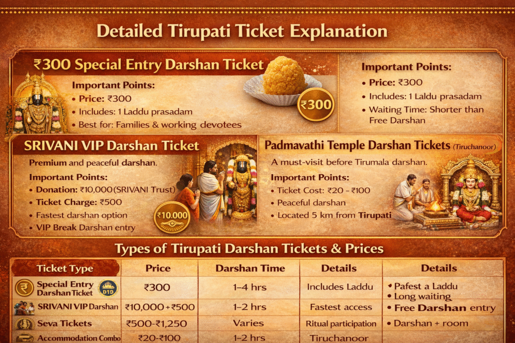 Tirupati Ticket Online Booking