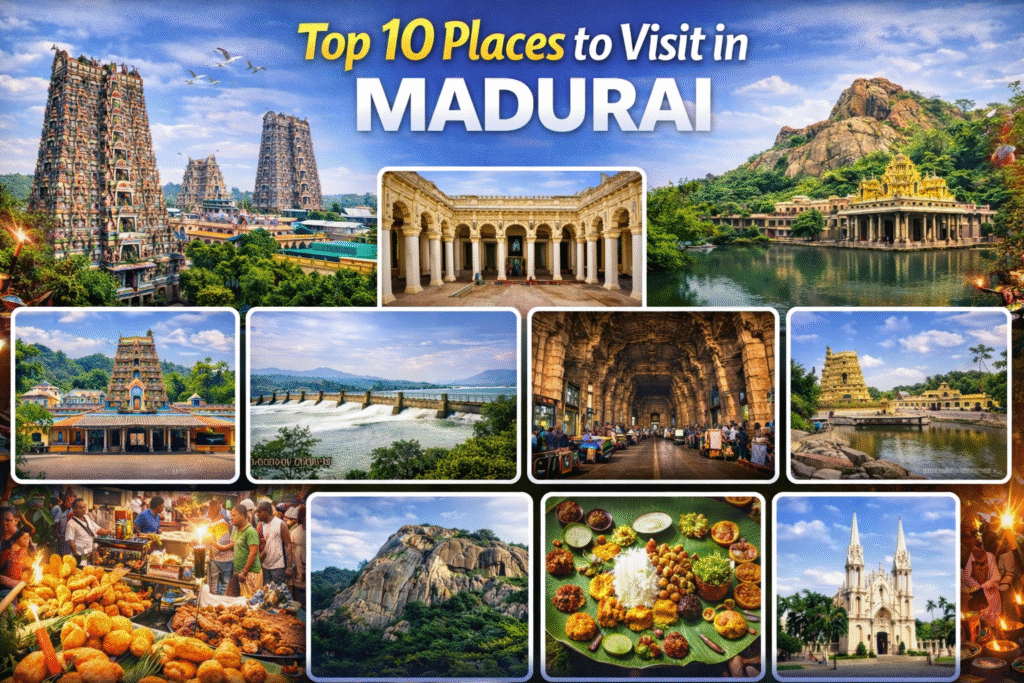 top 10 places Madurai