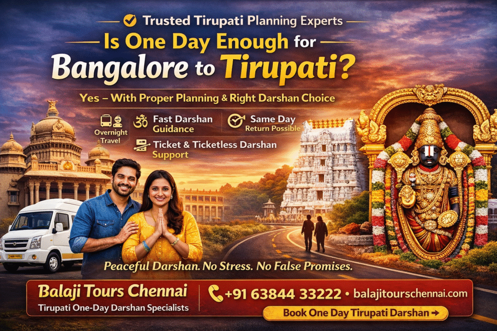 Bangalore to Tirupati