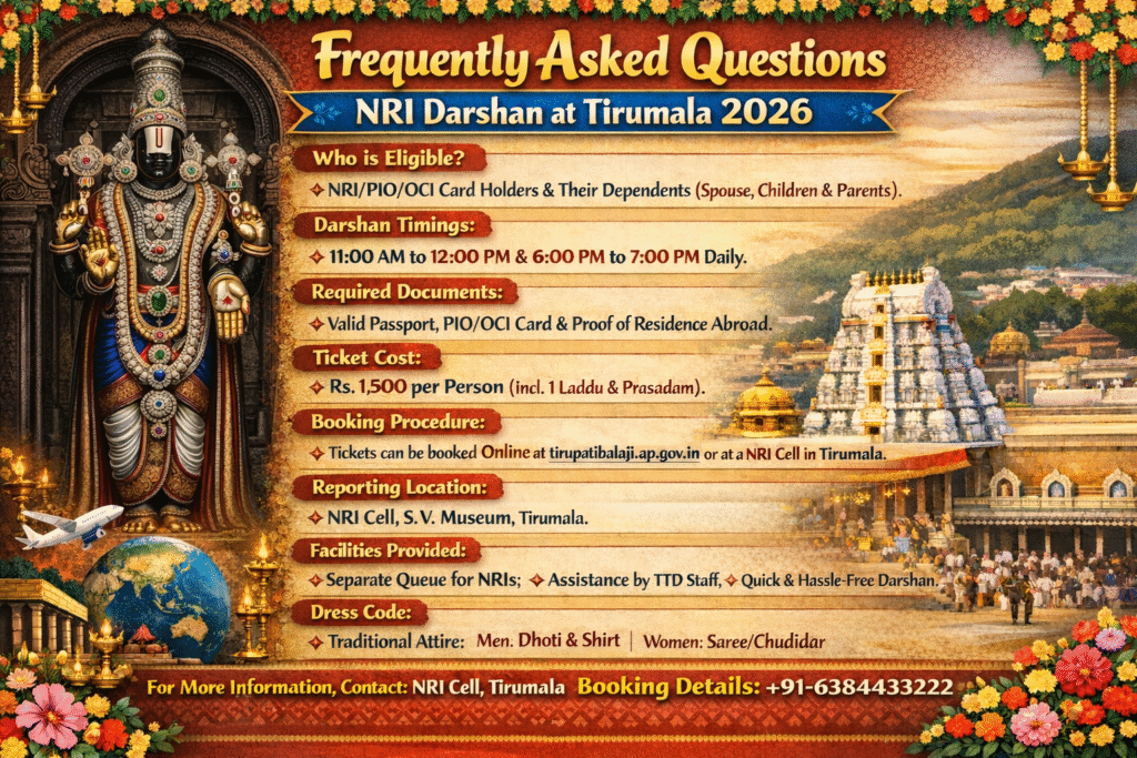 NRI Darshan at Tirumala