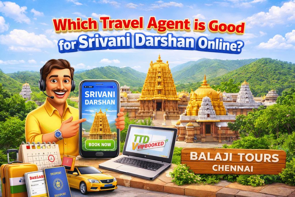 Which travel agent is good for Srivani Darshan online?