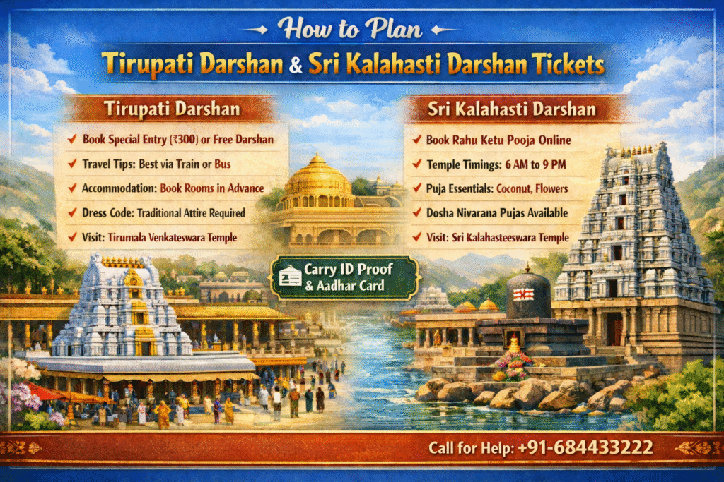 Tirupati Darshan & Kalahasti Darshan Tickets