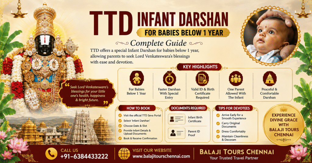 TTD Infant Darshan for Babies Below 1 Year