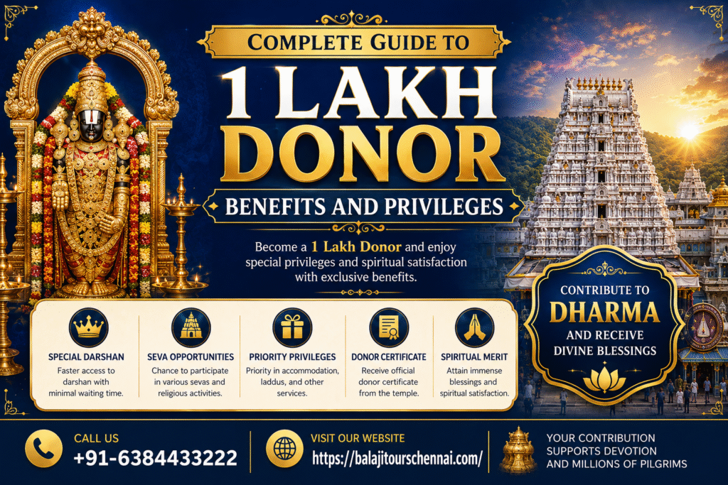 TTD 1 Lakh Donor Benefits and Privileges