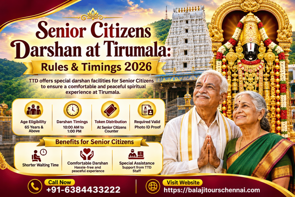 Senior Citizens Darshan at Tirumala