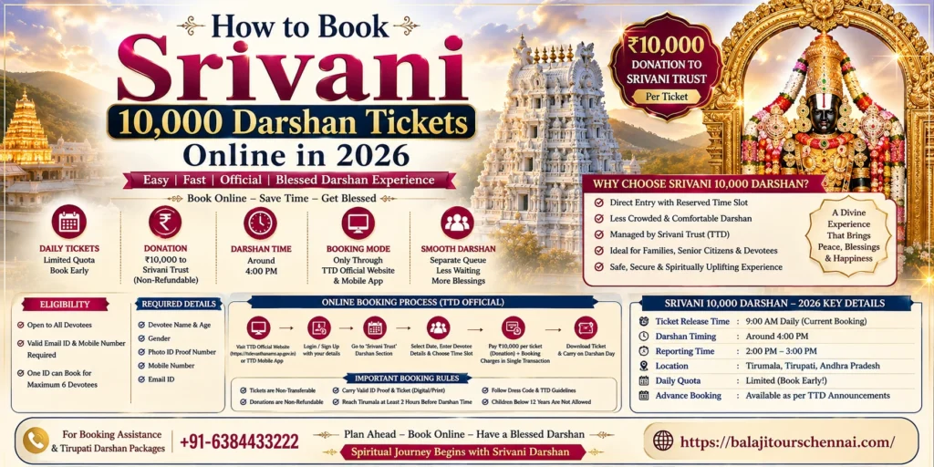 Srivani 10000 Darshan tickets online