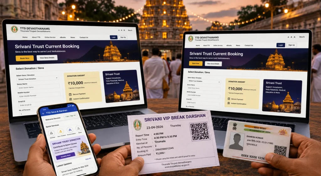 Srivani Darshan Reporting Time 2026