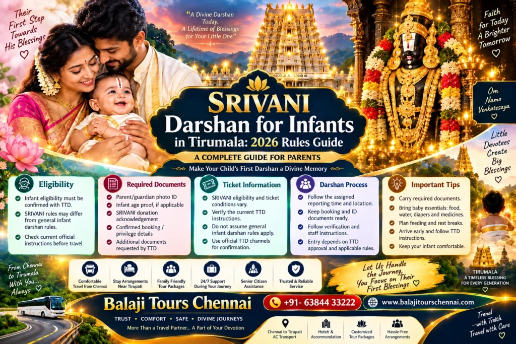 SRIVANI Darshan for Infants in Tirumala