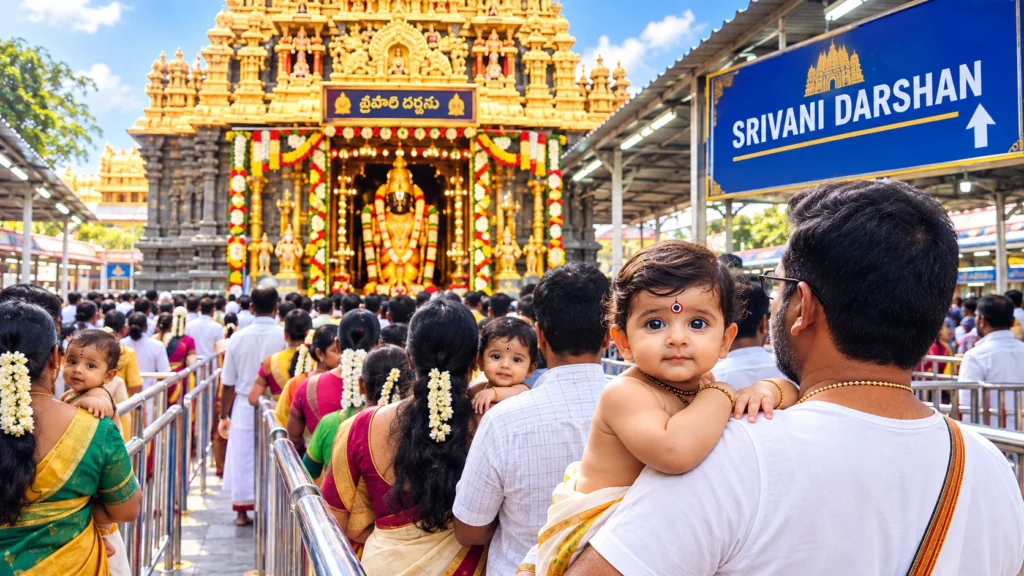 SRIVANI Darshan for Infants in Tirumala