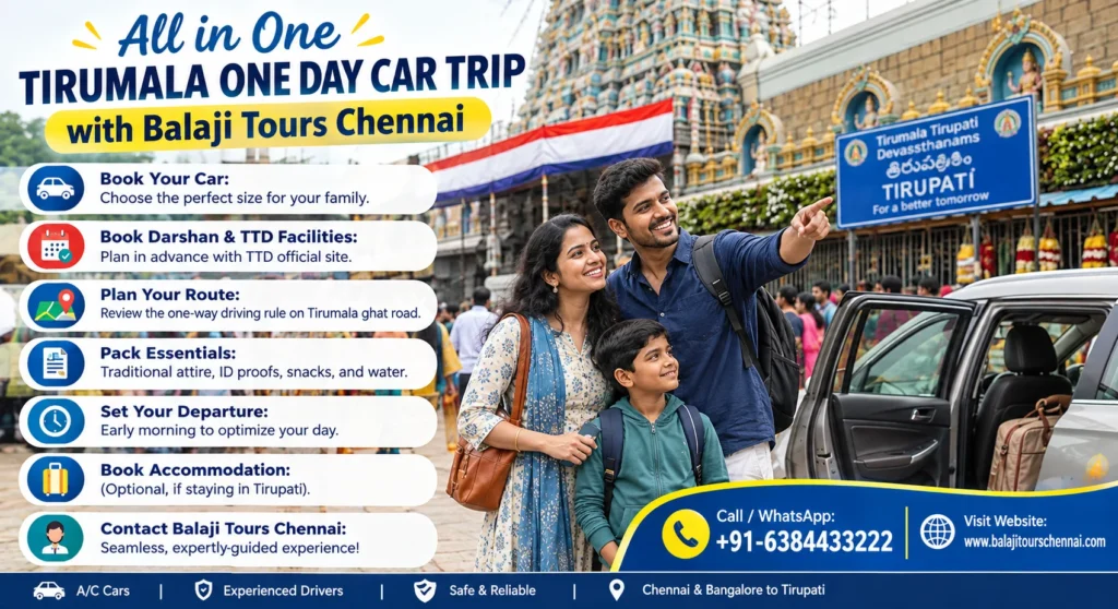 Tirupati to Tirumala One-Day Trip by Car