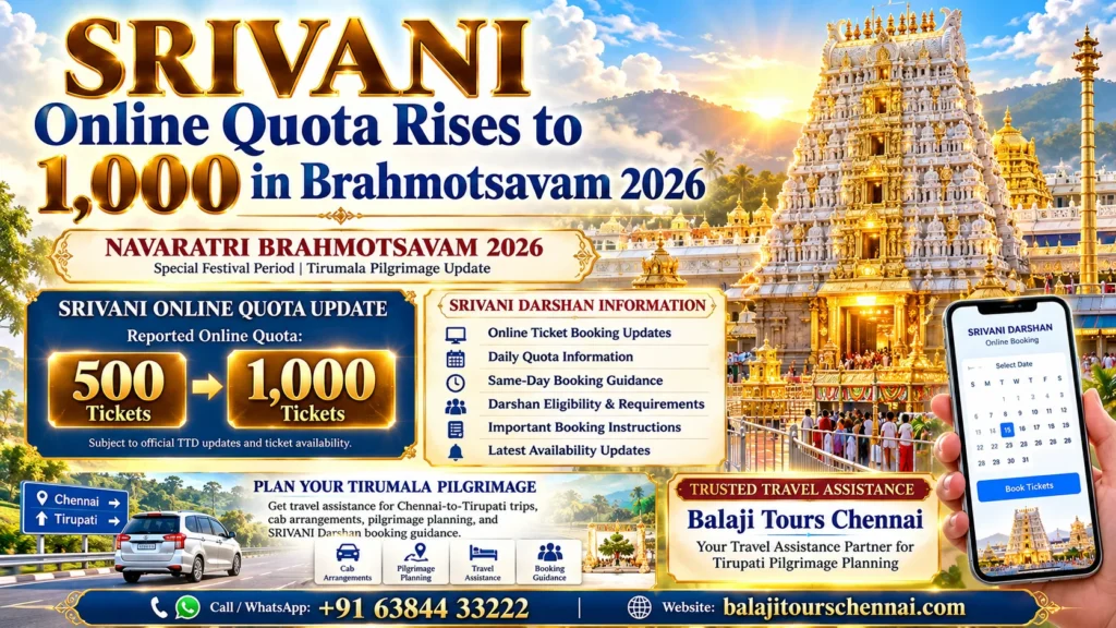 SRIVANI Online Quota Rises