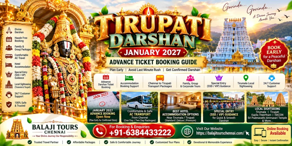 Tirupati Darshan January 2027
